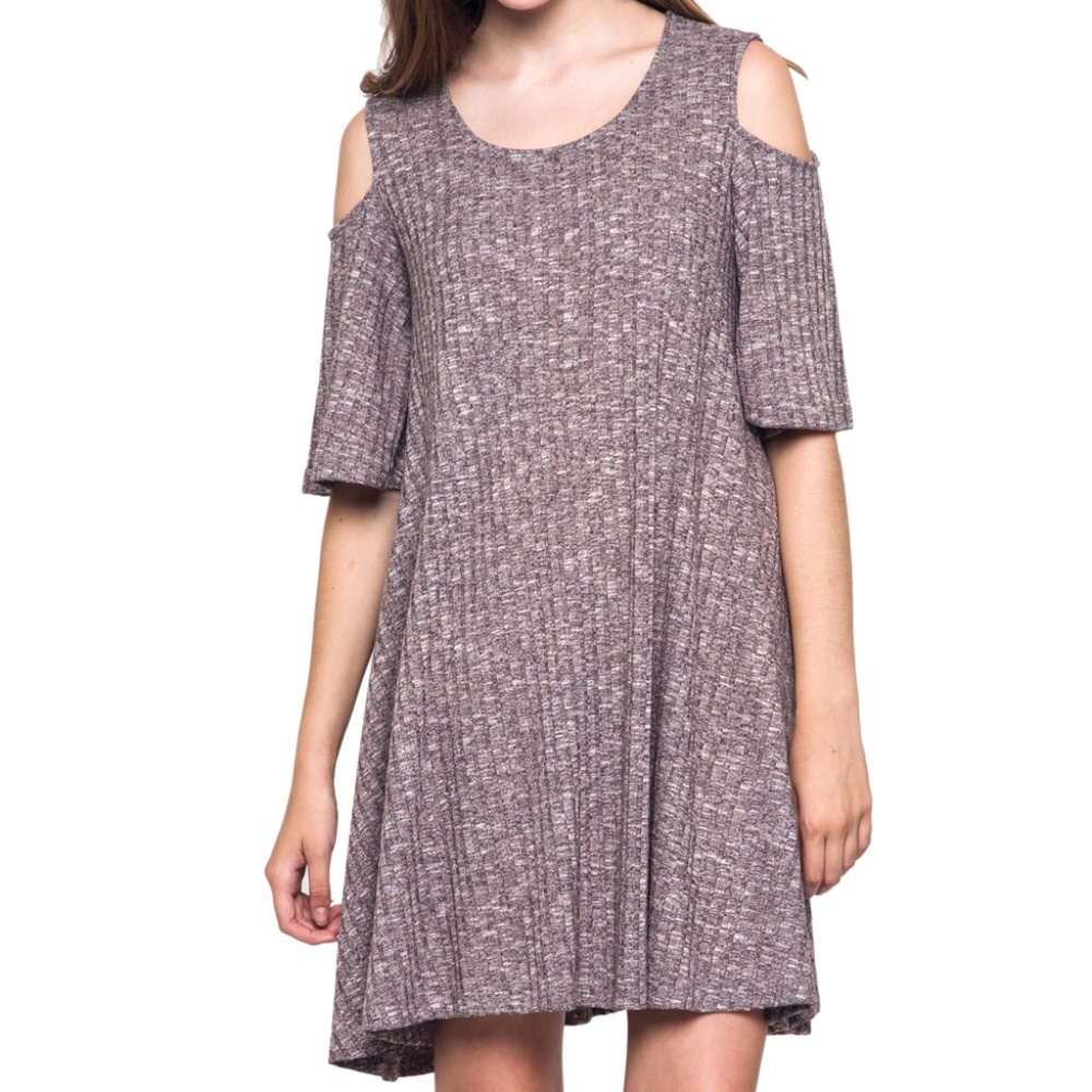 CUTOUT SWEATER DRESS